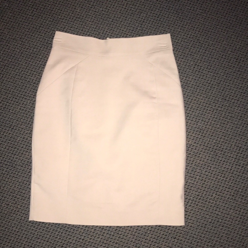 Cream H&M pencil skirt
